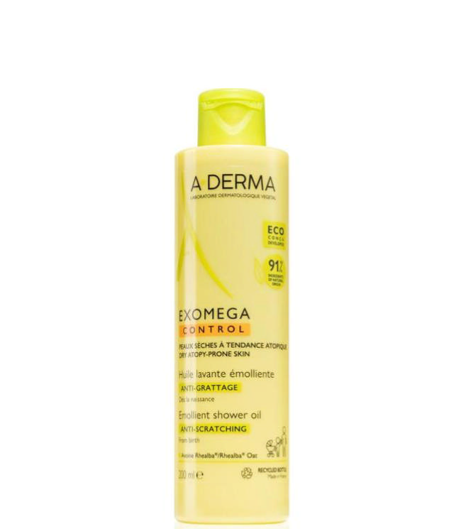 A-Derma Exomega Control Shower Oil, 200 ml.