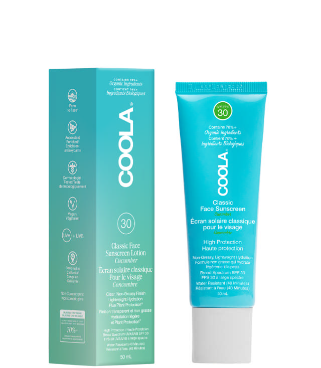 COOLA Classic Face Lotion Cucumber SPF30, 50 ml.