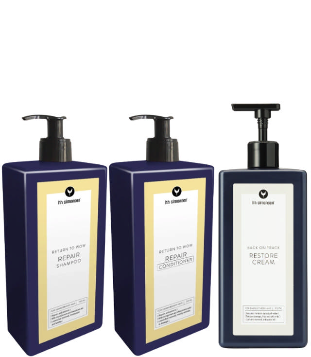 HH Simonsen Repair and Restore Trio, 3x 700 ml.