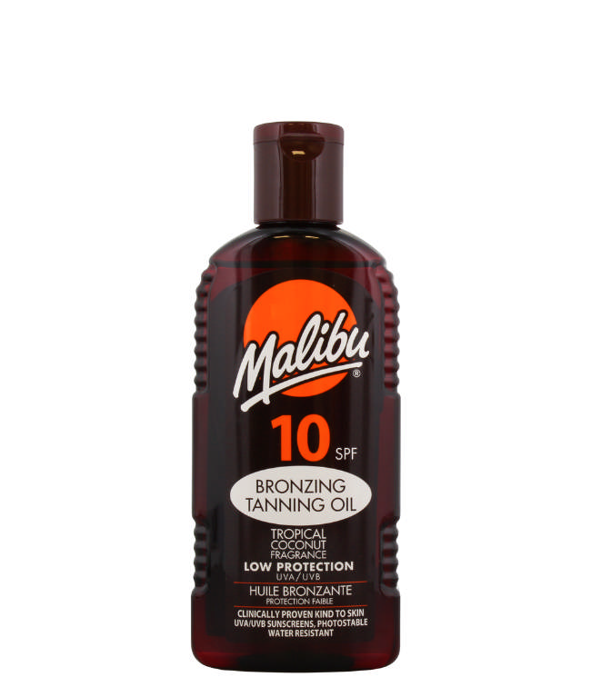 Malibu Tanning Oil SPF10, 200 ml.