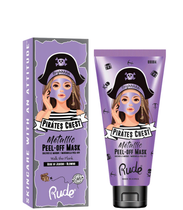 Rude Cosmetics Pirates Chest Peel Off Mask - Glowing, 60 ml.